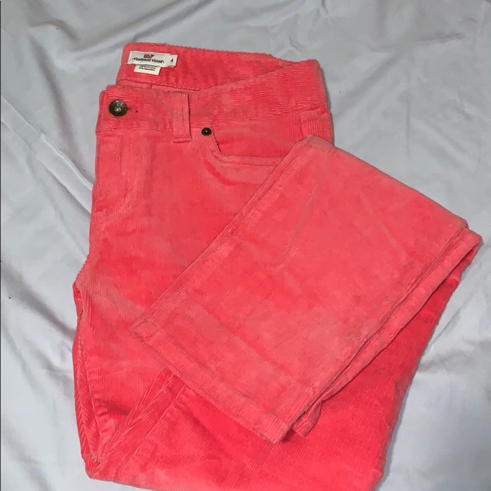 Vineyard Vines Pink Corduroy Pant